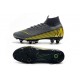 Nike Mercurial Superfly 6 Elite SG Anti-Clog Cleats Grey Yellow