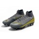 Nike Mercurial Superfly 6 Elite SG Anti-Clog Cleats Grey Yellow