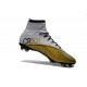 Cristiano Ronaldo New Soccer Boot Nike Mercurial Superfly FG White Gold