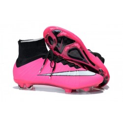 Nike Mercurial Superfly IV FG Mens Football Shoes Pink White