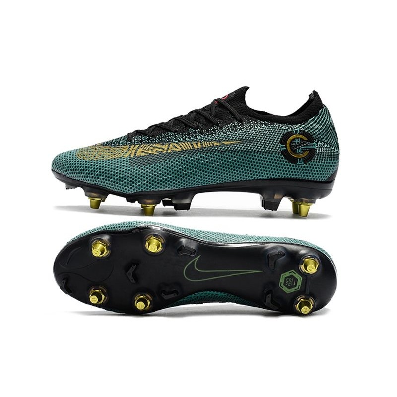 Ronaldo Nike Mercurial Vapor XII Elite AC CR7 SG-Pro Blue Gold