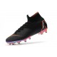 Nike Mercurial Superfly 6 Elite AG-Pro Soccer Cleats Black Orange
