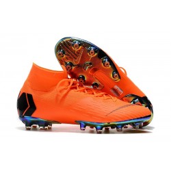 Nike Mercurial Superfly 6 Elite AG-Pro Soccer Cleats Orange Black