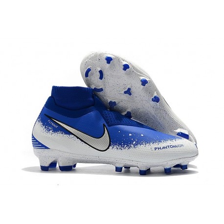 Nike Phantom Vision Elite DF FG Soccer Boots - Blue White