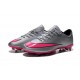 Nike Mercurial Vapor X FG Firm Ground Football Shoes Wolf Grey Pink
