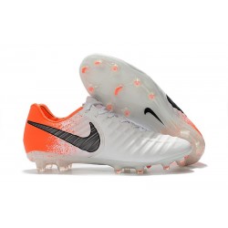 Nike Tiempo Legend 7 Elite FG New Soccer Cleats - White Orange