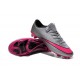 Nike Mercurial Vapor X FG Firm Ground Football Shoes Wolf Grey Pink