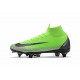Cristiano Ronaldo Nike Mercurial Superfly 6 Elite SG Anti-Clog Green Black