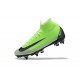 Cristiano Ronaldo Nike Mercurial Superfly 6 Elite SG Anti-Clog Green Black