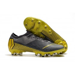 Nike Mercurial Vapor 12 Elite AG-PRO Cleats - Grey Yellow