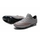 Nike Mercurial Vapor X FG Firm Ground Football Shoes Metallic Silver White