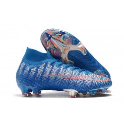 Nike Mercurial Superfly 7 Elite FG New Cleat Blue Red