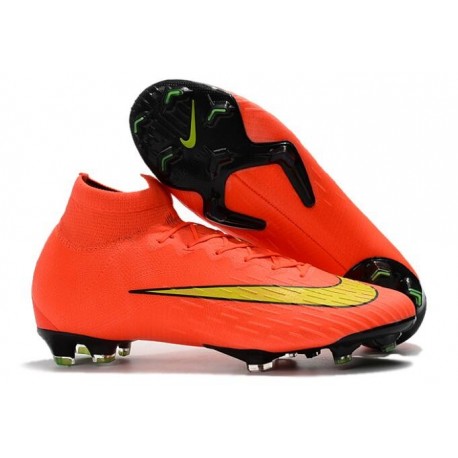 Nike Mercurial Superfly IV FG Mens Football Shoes Hyper Punch Gold