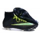 Nike Mercurial Superfly IV FG Mens Football Shoes Black Green
