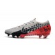 Neymar Nike Mercurial Vapor 13 Elite FG NJR Chrome Black Red Orbit Platinum Tint