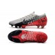 Neymar Nike Mercurial Vapor 13 Elite FG NJR Chrome Black Red Orbit Platinum Tint