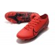 Nike Mercurial Vapor 13 Elite FG Cleat Red Black