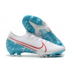 Nike Mercurial Vapor 13 Elite FG Cleat White Blue
