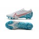Nike Mercurial Vapor 13 Elite FG Cleat White Blue