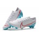 Nike Mercurial Vapor 13 Elite FG Cleat White Blue