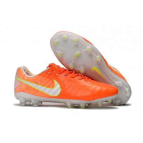 Nike Tiempo Legend VII FG K-Leather Soccer Cleats Orange White