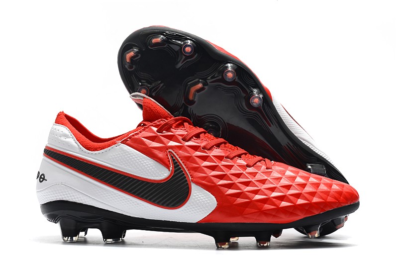 New Nike Tiempo Legend VIII FG Soccer Cleats Red White Black
