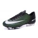 New Nike Mercurial Vapor XI FG Men Soccer Cleat Black White Blue