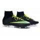 Nike Mercurial Superfly IV FG Mens Football Shoes Black Green