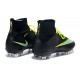 Nike Mercurial Superfly IV FG Mens Football Shoes Black Green