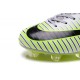 New Nike Mercurial Vapor XI FG Men Soccer Cleat Silver Green Black