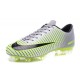 New Nike Mercurial Vapor XI FG Men Soccer Cleat Silver Green Black