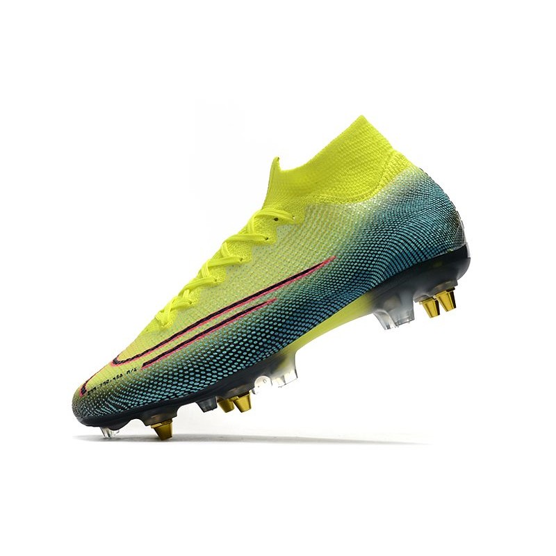 Nike Dream Speed Mercurial Superfly VII Academy TF - Blue Void/Volt/White - Turf Trainer - Mens 