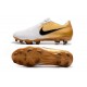 Nike 2020 Phantom Venom Elite FG Gold White Black