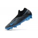 Boots Nike Phantom Vision 2 Elite DF FG Black Laser Blue Anthracite