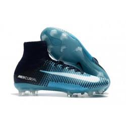 Nike Mercurial Superfly V ACC FG 2016 Top Soccer Cleats White Black Blue