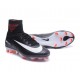 Nike Mercurial Superfly IV CR7 FG Ronaldo Black White Football Shoes