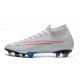 NIKE MERCURIAL SUPERFLY VII ELITE CR7 X BUGATTI -WHITE BLUE SILVER RED
