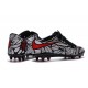 Neymar Nike Hypervenom Phinish FG Firm Ground Soccer Cleats Black White Red