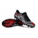 Neymar Nike Hypervenom Phinish FG Firm Ground Soccer Cleats Black White Red