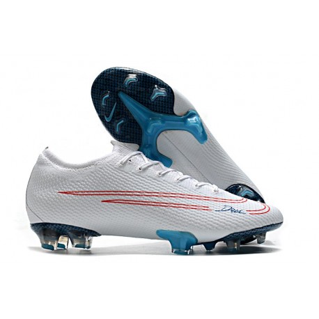 NIKE MERCURIAL VAPOR XIII ELITE 'CR7 X BUGATTI' -WHITE BLUE SILVER RED