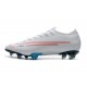 NIKE MERCURIAL VAPOR XIII ELITE 'CR7 X BUGATTI' -WHITE BLUE SILVER RED