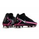 Nike Phantom Generative Texture DF FG Black Pink Blast Metallic Silver