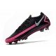 News 2021 Nike Phantom GT Elite FG Black Pink Blast Metallic Silver