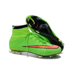 Nike Mercurial Superfly IV FG Mens Football Shoes Green Hyper Punch