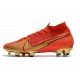Top Nike Mercurial Superfly 7 Elite DF FG CR100 Ronaldo Red Gold