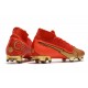 Top Nike Mercurial Superfly 7 Elite DF FG CR100 Ronaldo Red Gold